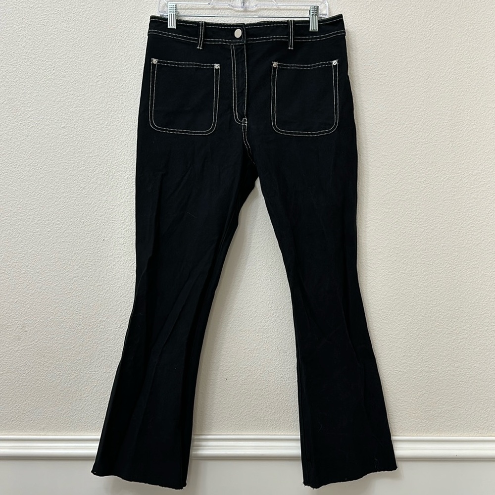 Derek Lam 10 Crosby Flare Black Jeans